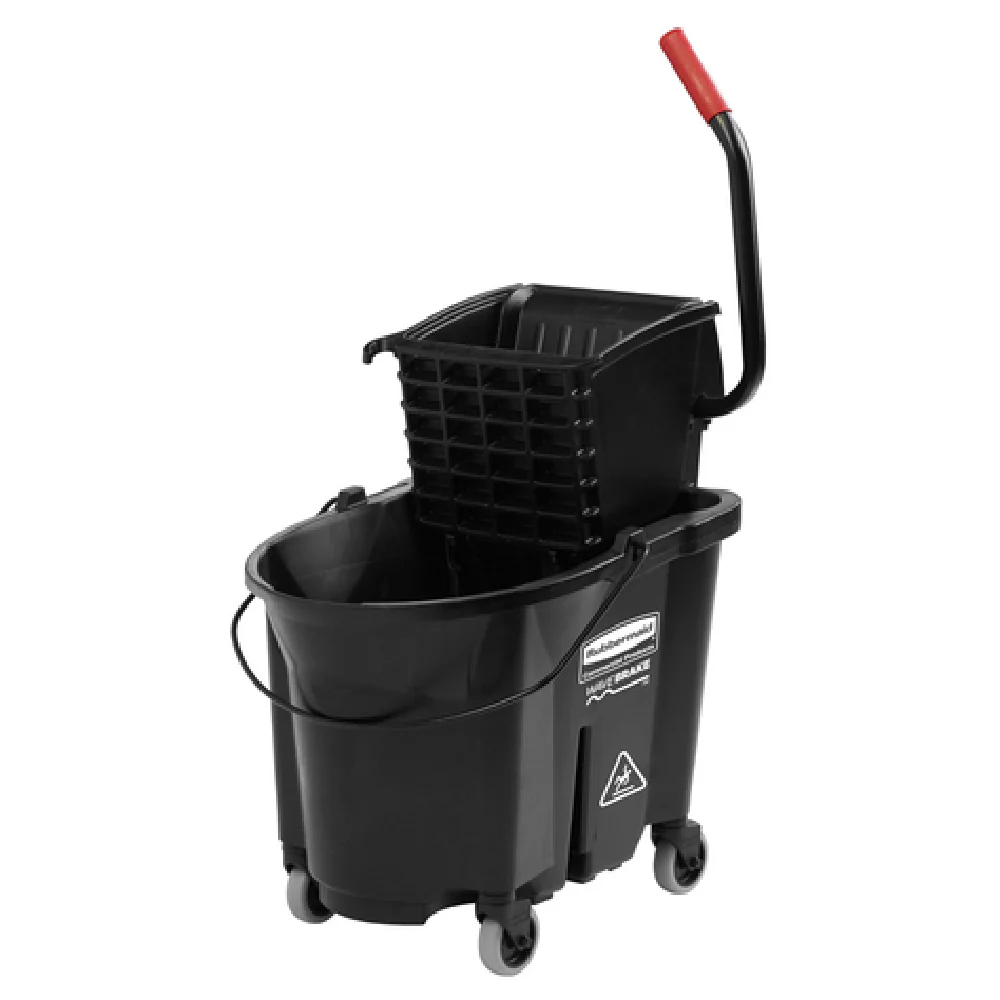 Rubbermaid Commercial Products 1863896 35 Qt Mop Bucket Combo Side Press Wringer Black Molded Plastic Rubbermaid Commercial Products 1863896 35 Qt Mop Bucket Combo Side Press Wringer Black Molded Plastic