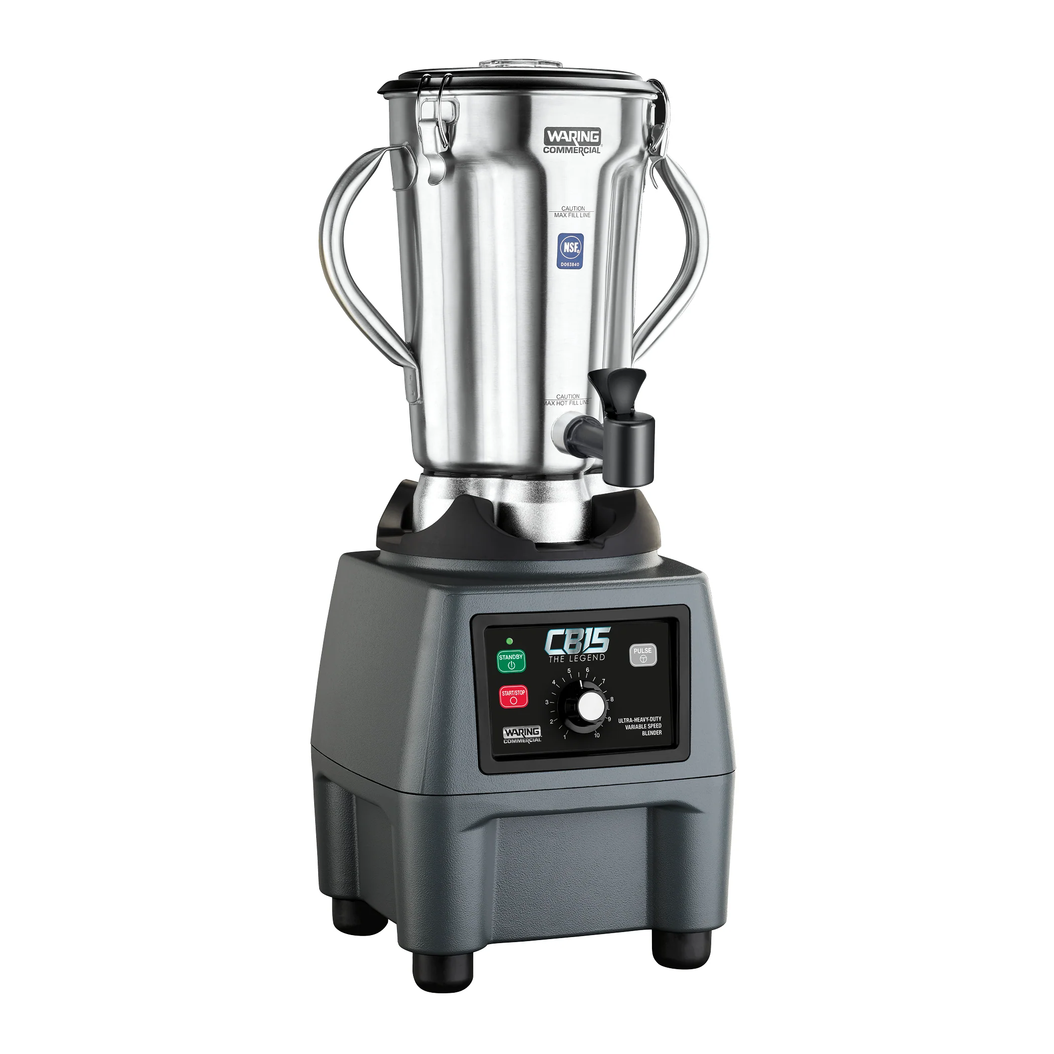 Waring CB15VSF The Legend One-Gallon Food Blender with Variable Speed and Spigot Waring CB15VSF The Legend One-Gallon Food Blender with Variable Speed and Spigot
