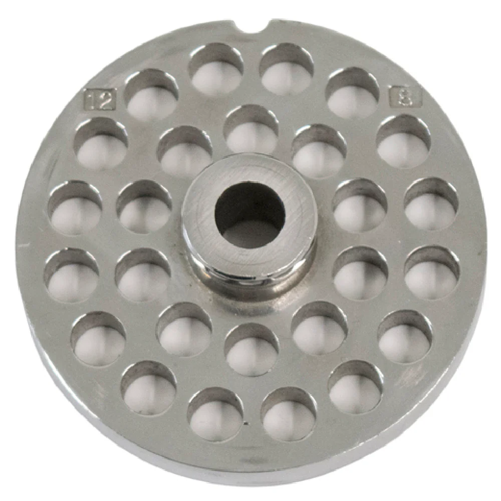American Eagle Food Machinery AE-G12N/08-08 Grinder Plate #12 Head 5/16” (8mm) For AE-G12N/G12NH American Eagle Food Machinery AE-G12N/08-08 Grinder Plate #12 Head 5/16” (8mm) For AE-G12N/G12NH
