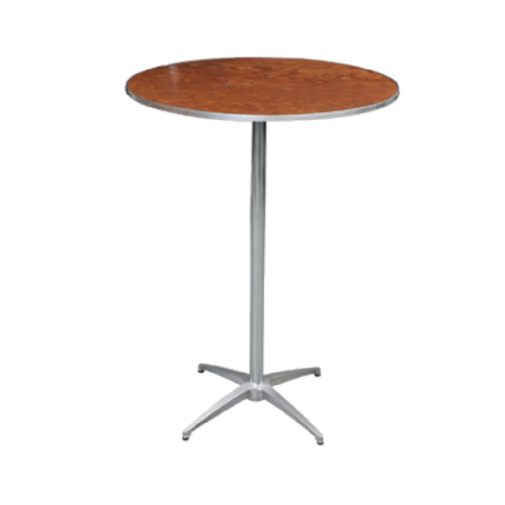 Forbes Industries HO36DI-SKADJ 36 Inch Round Pedestal Table Adjustable Height Plywood