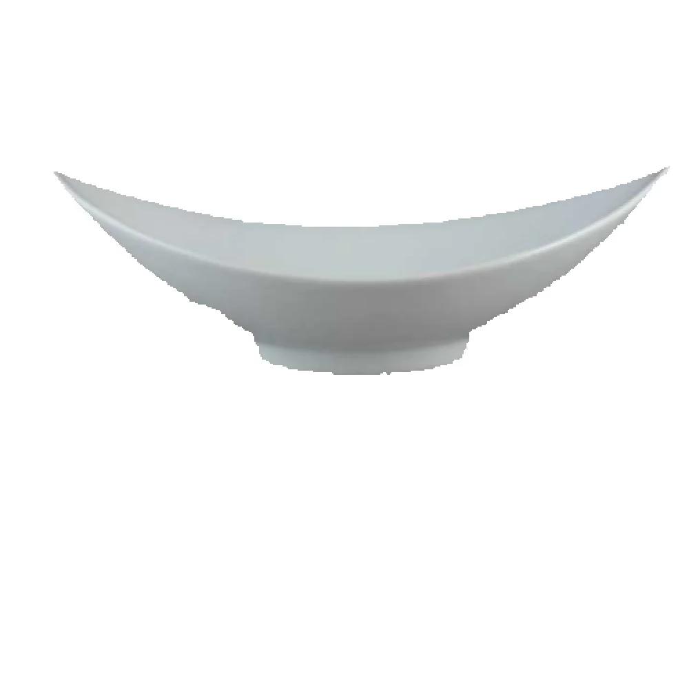 Vertex China AV-M16 8 Oz Malibu Bowl 10-1/4 Inch Boat Shape Rolled Edge Bright White Vertex China AV-M16 8 Oz Malibu Bowl 10-1/4 Inch Boat Shape Rolled Edge Bright White