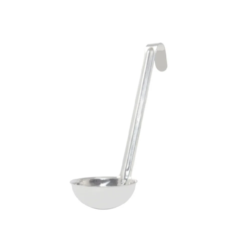 CAC China SLD6-30 3 Oz Ladle with 6 Inch Hooked Handle Stainless Steel CAC China SLD6-30 3 Oz Ladle with 6 Inch Hooked Handle Stainless Steel