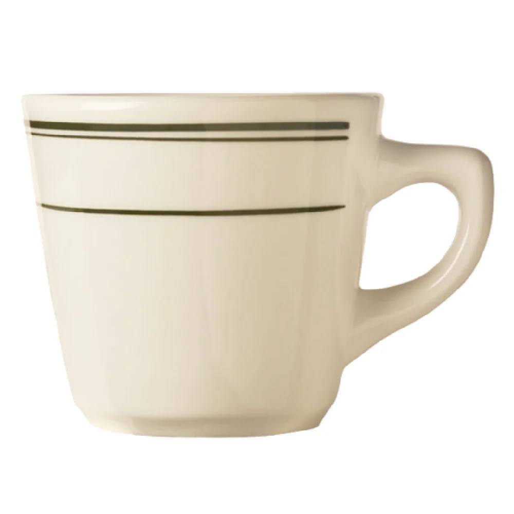 Libbey VIC-1 7 Oz Cup Rolled edge Cream white Stoneware 36 Packs