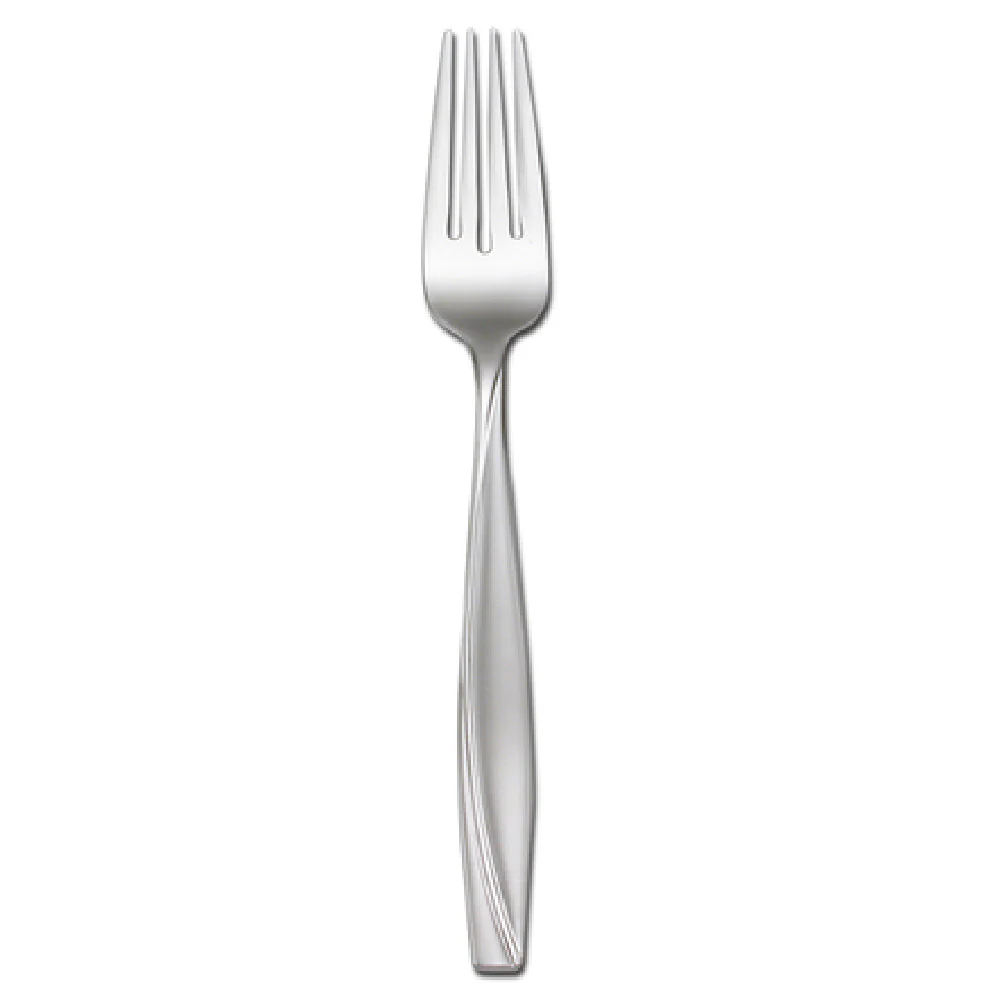 1880 Hospitality T222FDEF 7 Inch Dessert Salad Fork Square Tipped Handle Two Tone Finish 18/0 Stainless Steel