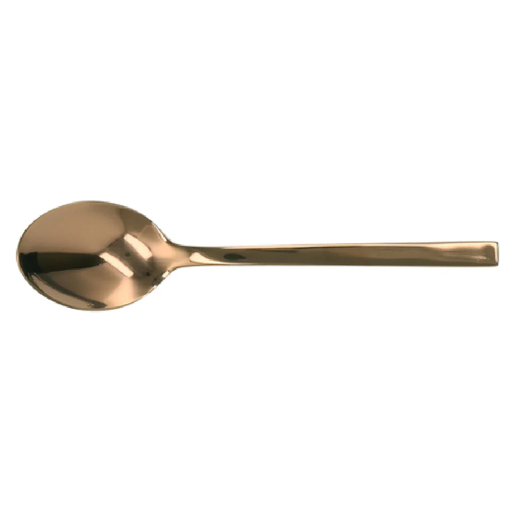 Steelite WLRG0907 7-1/4 Inch Dessert Spoon PVD Coated Rose Gold Stainless Steel Steelite WLRG0907 7-1/4 Inch Dessert Spoon PVD Coated Rose Gold Stainless Steel