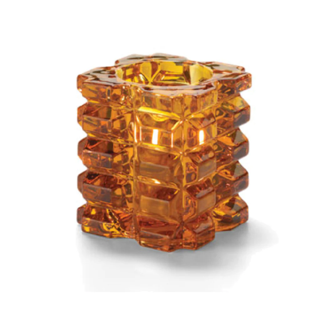 Hollowick 5151A 3 Inch Cube Style Votive Lamp Glass Faceted with Disposable Fuel Cells Hollowick 5151A 3 Inch Cube Style Votive Lamp Glass Faceted with Disposable Fuel Cells