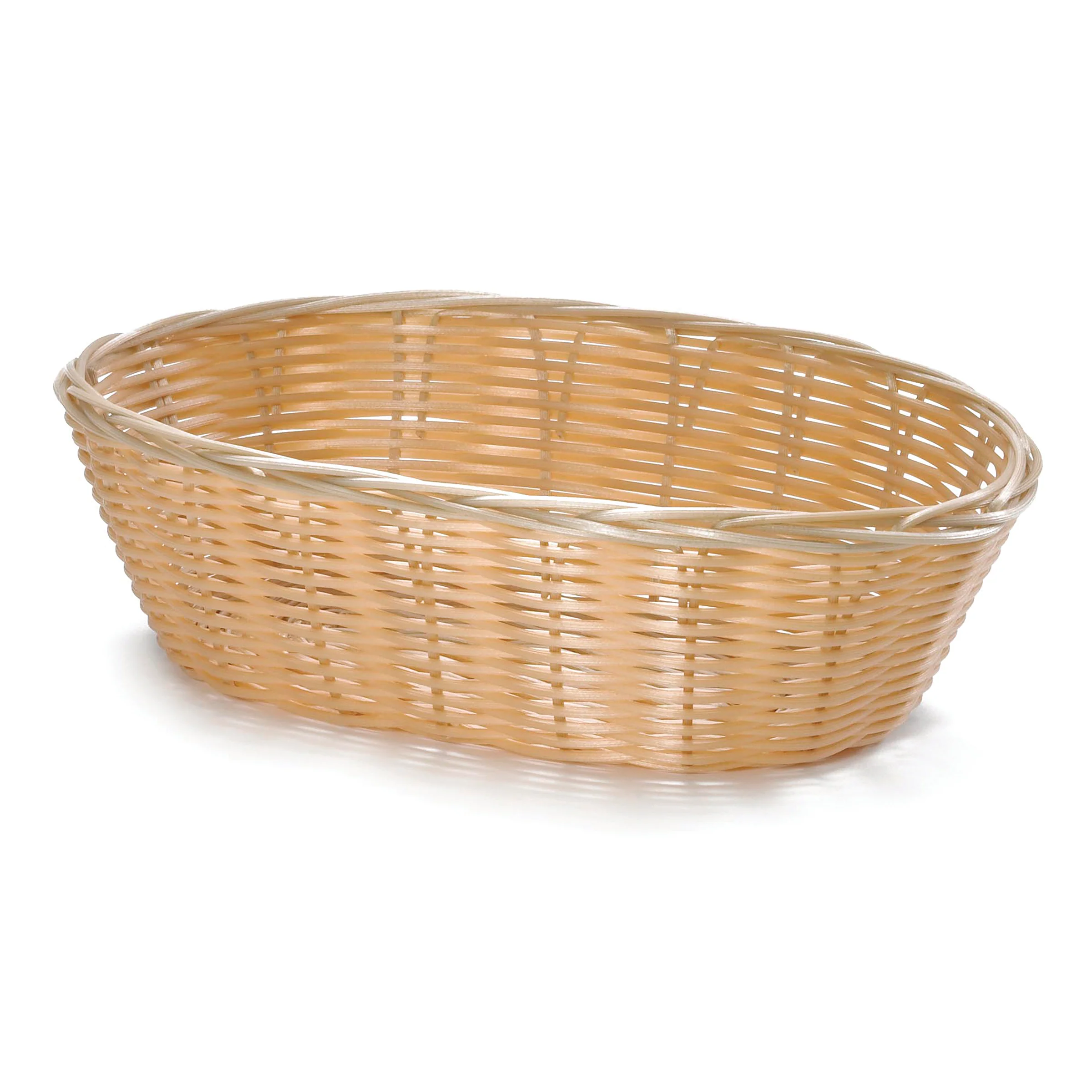 Tablecraft 1176W 10 Inch Natural Hand-woven Acrylic Basket Oval Tablecraft 1176W 10 Inch Natural Hand-woven Acrylic Basket Oval