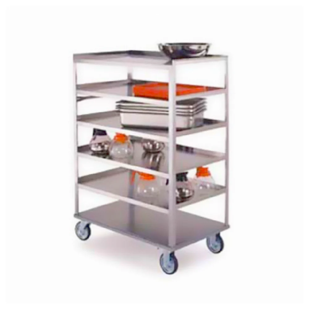 Lakeside 449 35 Inch Open Tray Truck Stainless Steel with Push Handle