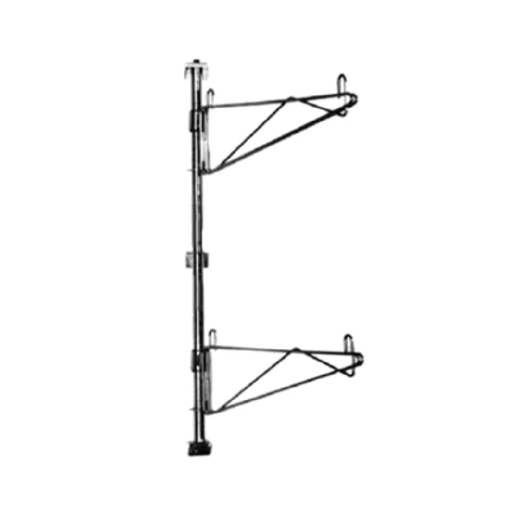 Eagle PWE24-2C Chrome Post Wire Wall Mounts for 24 Inch Shelves