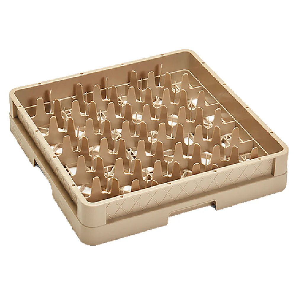 Vollrath CR12 Full Size Rack Max Dishwasher Rack Beige 30 Hexagon Compartments