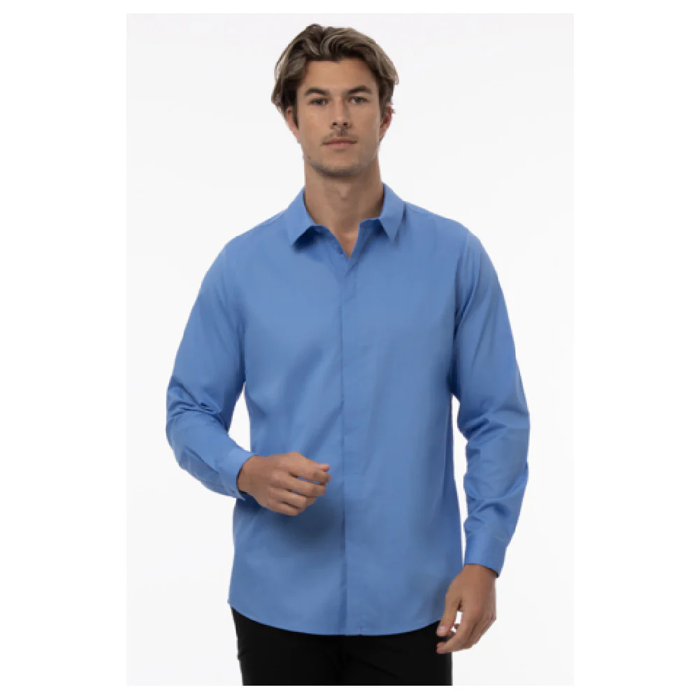Chef Works D151-FRB-3XL 22 Inch Premium Formal Dress Shirt Blue with Built-in Collar Stays Chef Works D151-FRB-3XL 22 Inch Premium Formal Dress Shirt Blue with Built-in Collar Stays