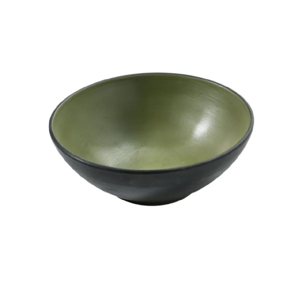 Yanco BM-405GR 5.75 Inch Soup Cereal Bowl Melamine Gray and Green 15 Oz Yanco BM-405GR 5.75 Inch Soup Cereal Bowl Melamine Gray and Green 15 Oz
