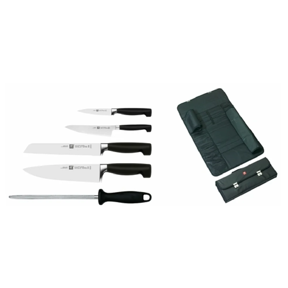Zwilling 35168-006 Knife Roll Set 6-piece with Stainless Steel Blades