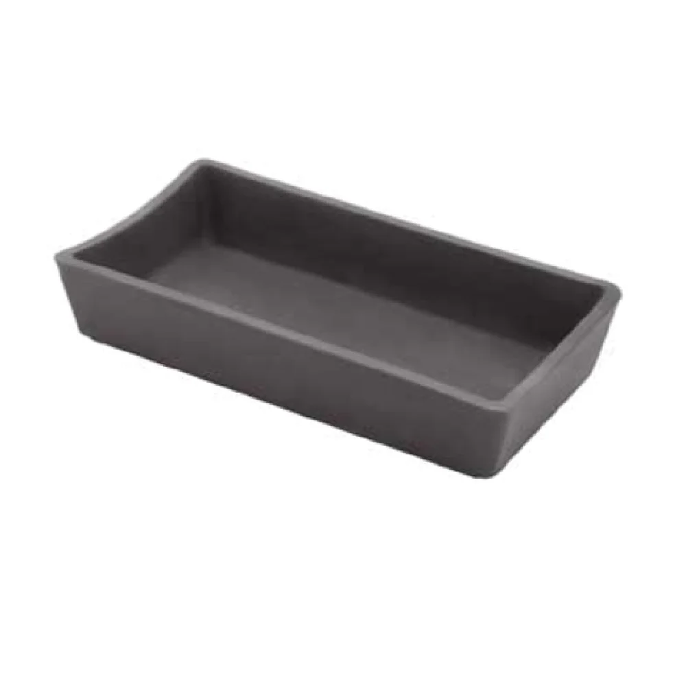 Revol 644293 7-3/4 Inch Cutlery Rest Porcelain Matt Slate with Utensil Support Revol 644293 7-3/4 Inch Cutlery Rest Porcelain Matt Slate with Utensil Support