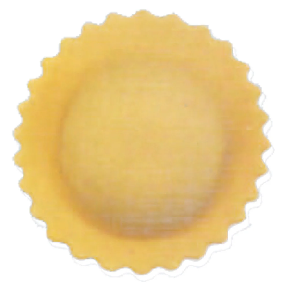 Arcobaleno Pasta Equipment MOLD-AMF-RS-13B 2-1/4 Inch Round Ravioli Mold with Scalloped Edge Arcobaleno Pasta Equipment MOLD-AMF-RS-13B 2-1/4 Inch Round Ravioli Mold with Scalloped Edge