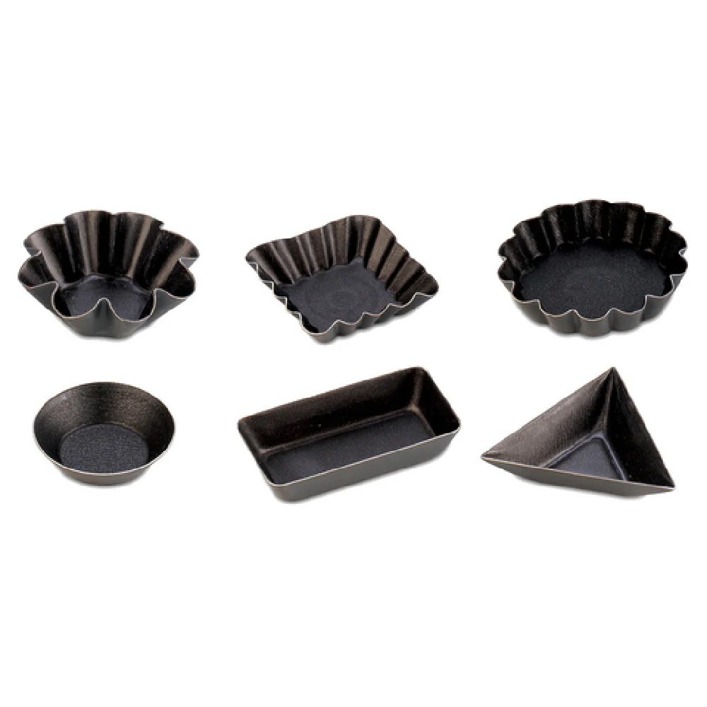 JB Prince M148 A 1-3/4 Inch Diameter Non-stick Petit Four Brown Tinned Steel Mold JB Prince M148 A 1-3/4 Inch Diameter Non-stick Petit Four Brown Tinned Steel Mold