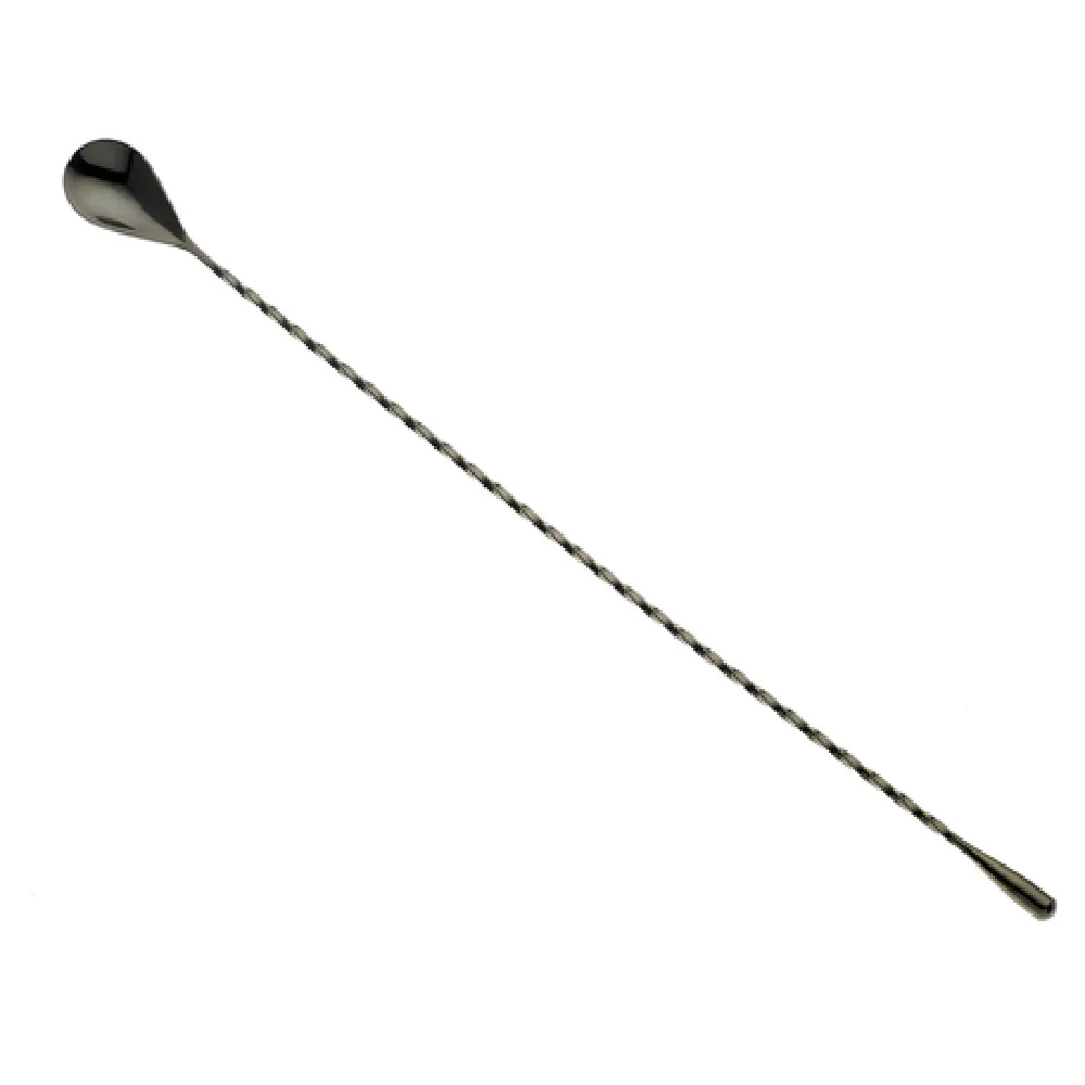 Mercer Culinary M37013BK 15-3/4 Inch Weighted Teardrop Bar Spoon Stainless Steel Gun Metal Black Finish Mercer Culinary M37013BK 15-3/4 Inch Weighted Teardrop Bar Spoon Stainless Steel Gun Metal Black Finish