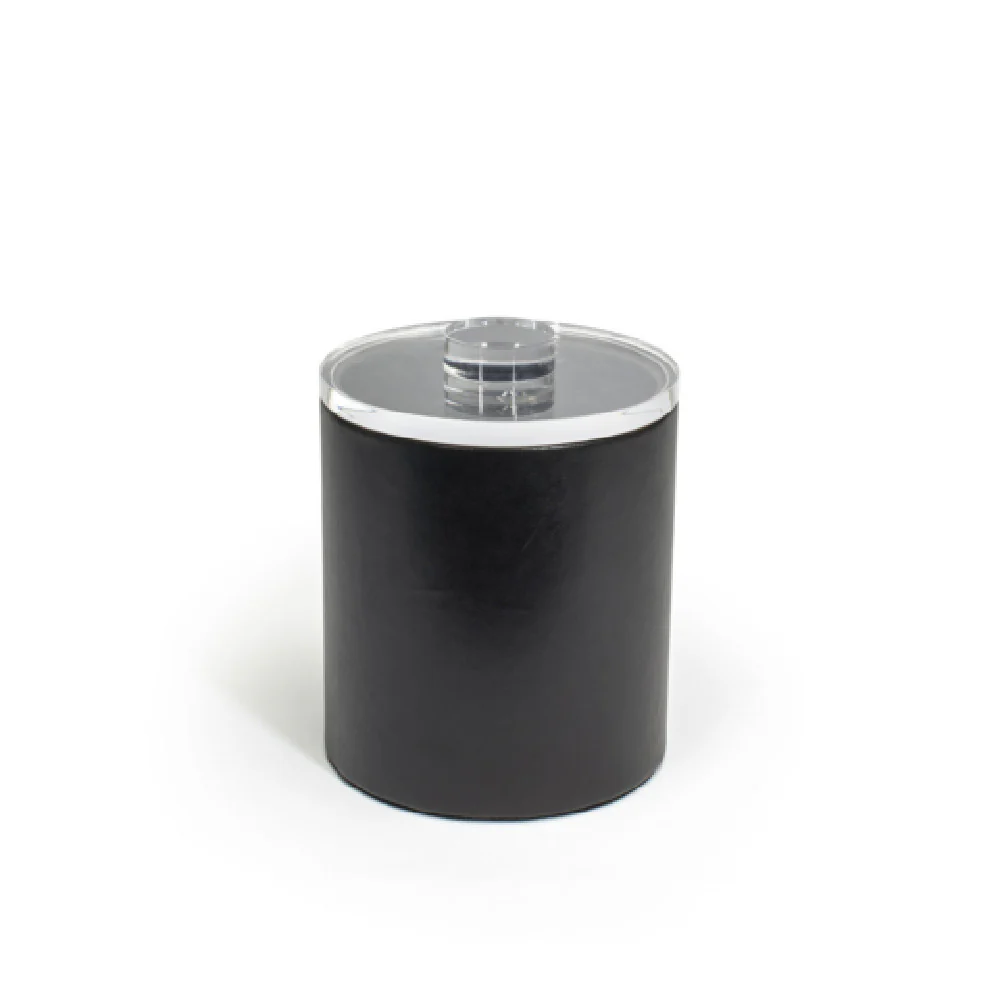 FOH RIB064BKL21 2qt Round London Ice Bucket Black With Acrylic Lid Includes One RIB014BKL21-BTM 2qt Round London Ice Bucket Base Black FOH RIB064BKL21 2qt Round London Ice Bucket Black With Acrylic Lid Includes One RIB014BKL21-BTM 2qt Round London Ice Bucket Base Black