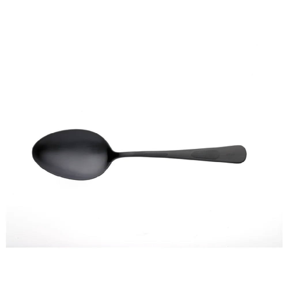 Mercer Culinary M35138BK 1-1/3 Oz Plating Spoon 9 Inch Deep Well Stainless Steel Matte Black Satin Finish Mercer Culinary M35138BK 1-1/3 Oz Plating Spoon 9 Inch Deep Well Stainless Steel Matte Black Satin Finish