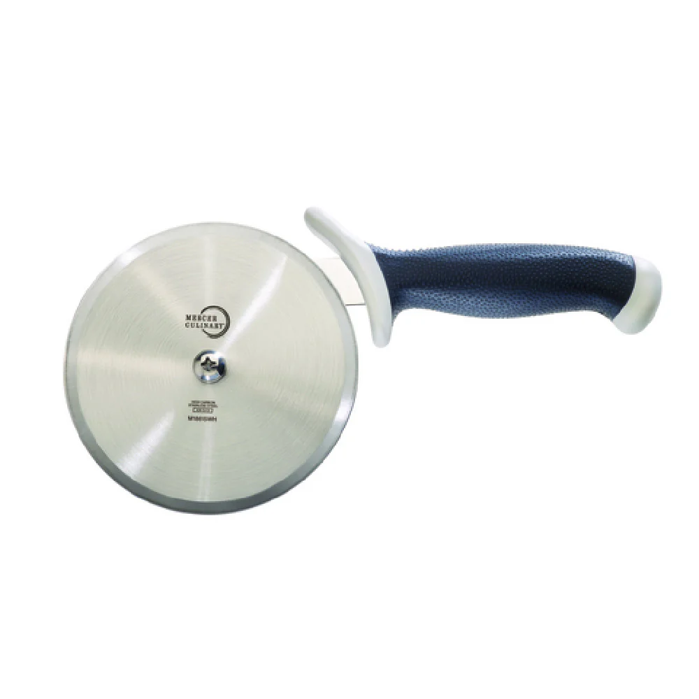 Mercer Culinary M18615WH 5 Inch High-carbon Japanese Steel Pizza Cutter with Ergonomic Handle Mercer Culinary M18615WH 5 Inch High-carbon Japanese Steel Pizza Cutter with Ergonomic Handle