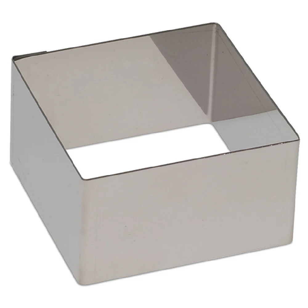 JB Prince M642 8 Oz Square De Buyer Ring Mold Stainless Steel 3-1/8 Inch JB Prince M642 8 Oz Square De Buyer Ring Mold Stainless Steel 3-1/8 Inch