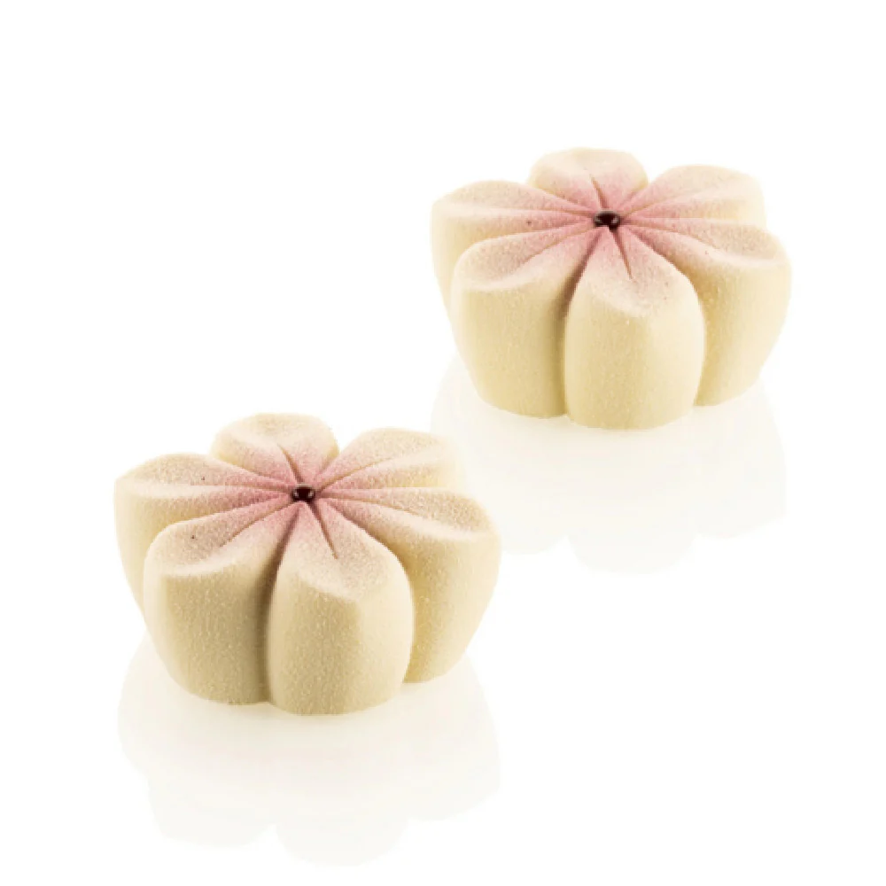 JB Prince MA409 13 Inch Tart Mold HANA 87 Silicone Mold 87ml - 6 Packs