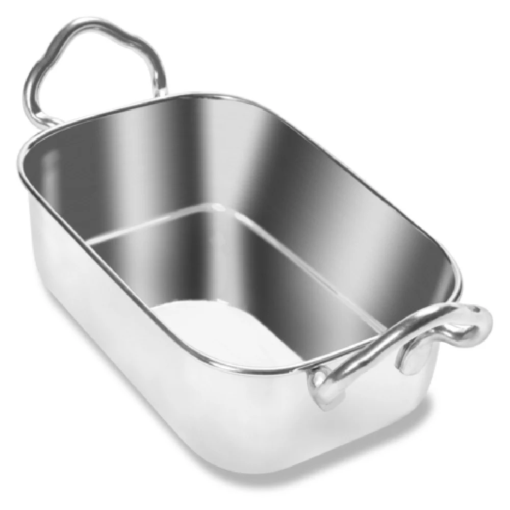 Vollrath 59770 3.7 Inch Rectangular Mini Roasting Pan 17.5 Oz Stainless Steel with Durability