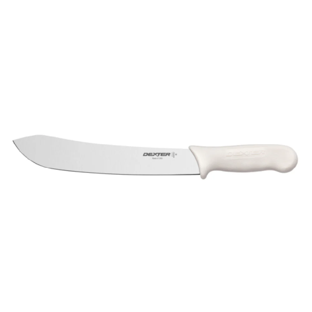 Dexter Russell S112-10PCP 10 Inch Butcher Knife Stain-free High-carbon Steel White Handle Dexter Russell S112-10PCP 10 Inch Butcher Knife Stain-free High-carbon Steel White Handle