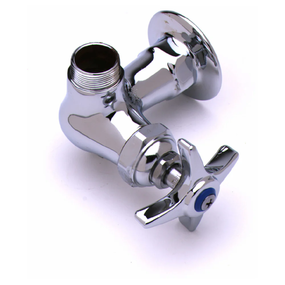 T&S Brass B-0210-LN Wall Mounted Sink Faucet with Low Lead Stainless Steel