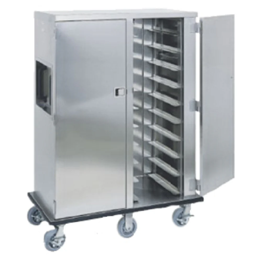 Alluserv ETC10 25 Inch Tray Delivery Cart Single Door 10 Trays Stainless Steel with Perforated Drain Alluserv ETC10 25 Inch Tray Delivery Cart Single Door 10 Trays Stainless Steel with Perforated Drain