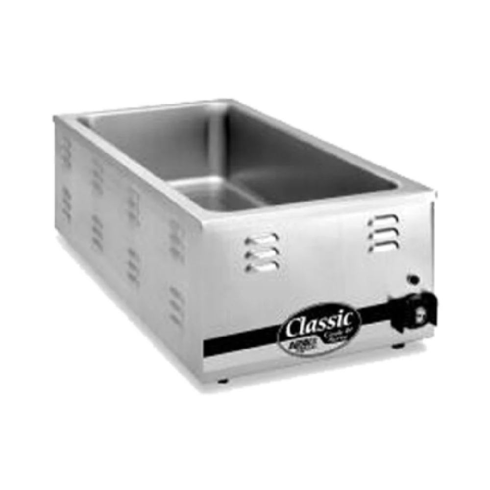 APW Wyott W-43VI 14 Inch Electric Food Pan Warmer Stainless Steel with Infinite Controls