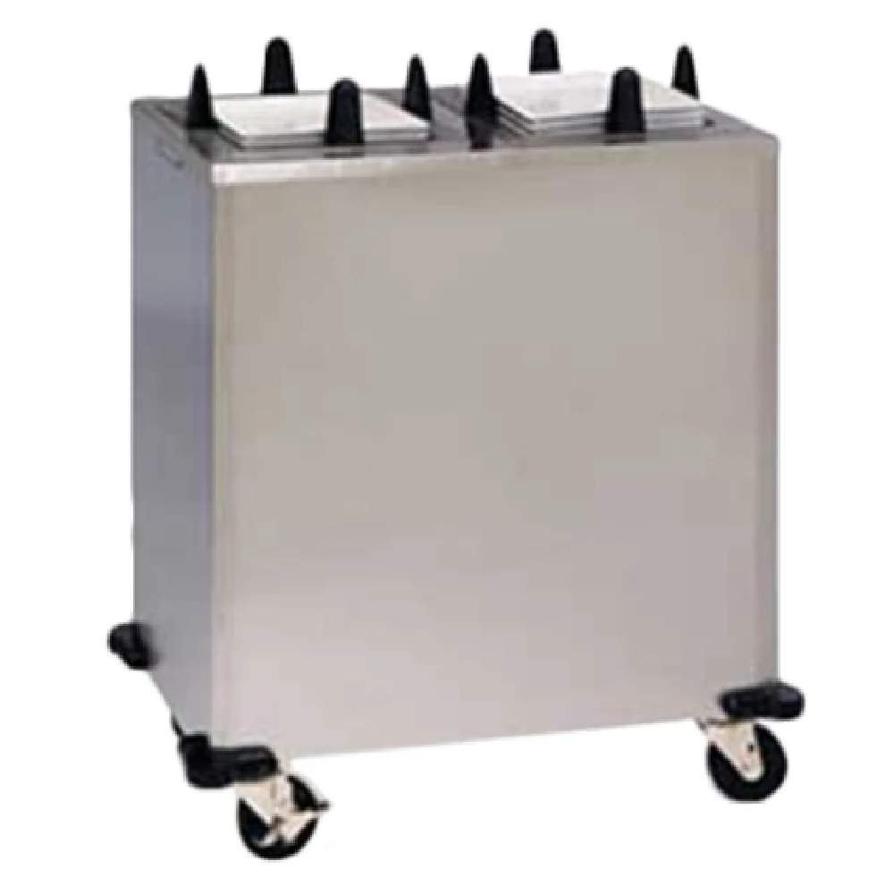 Lakeside S6211_220/60/1 36 Inch Heated Mobile Dish Dispenser Stainless Steel with Easy-Glide Design