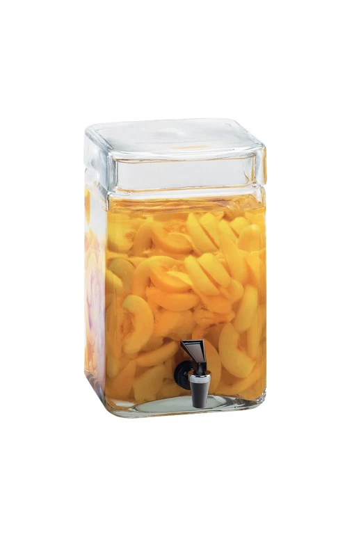 Cal Mil 1733-2 7-1/2 Inch Infusion Dispenser 2 Gallon BPA Free Glass with Lid
