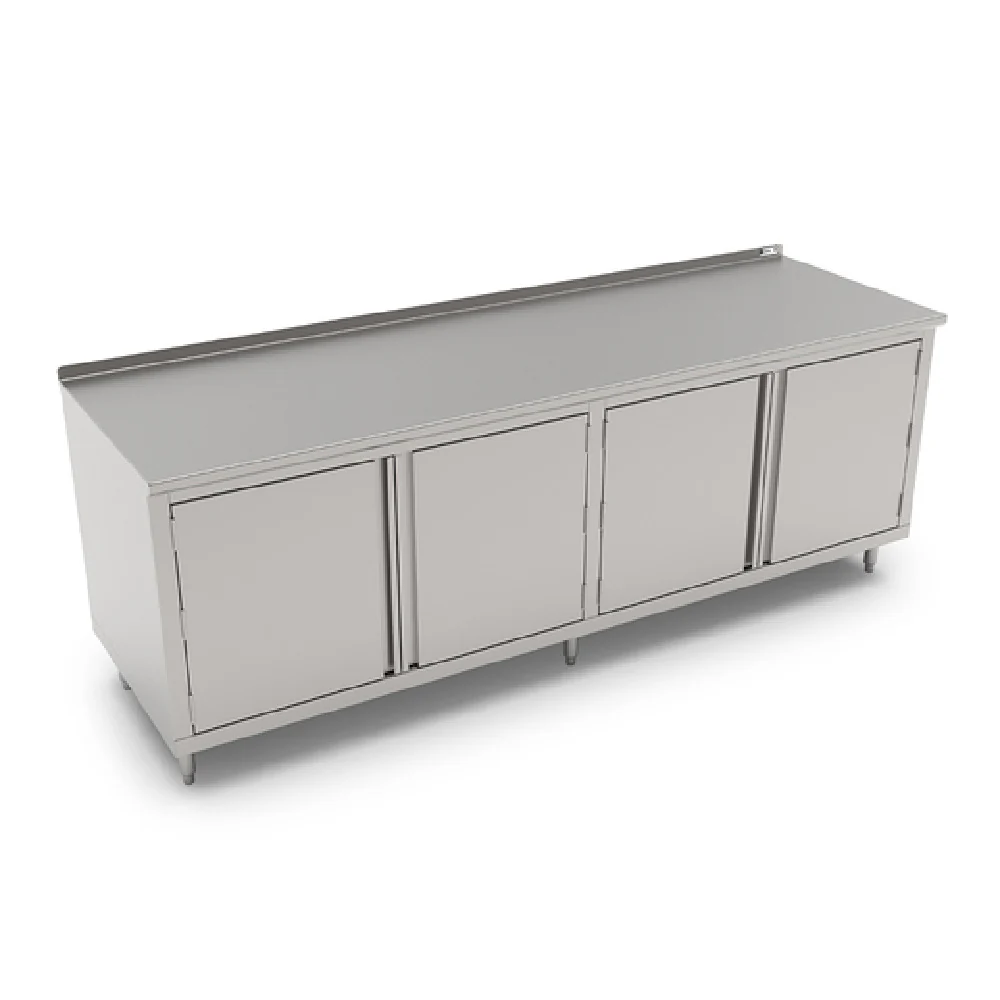 John Boos 4CH6R1.5-24108-1S 108 Inch Cabinet Base with Hinged Doors Stainless Steel John Boos 4CH6R1.5-24108-1S 108 Inch Cabinet Base with Hinged Doors Stainless Steel