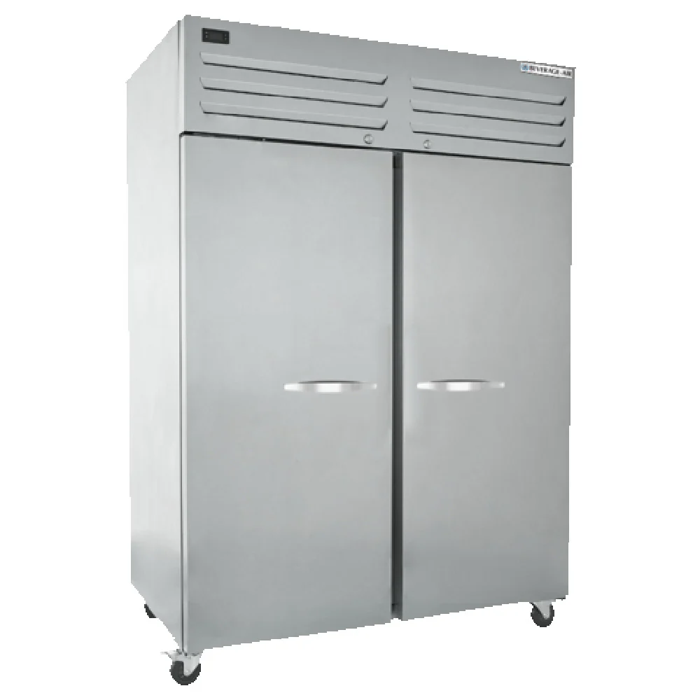 Beverage Air TMR2HC-1S 54 Inch Commercial Refrigerator with 40 cu Ft Two Section Beverage Air TMR2HC-1S 54 Inch Commercial Refrigerator with 40 cu Ft Two Section