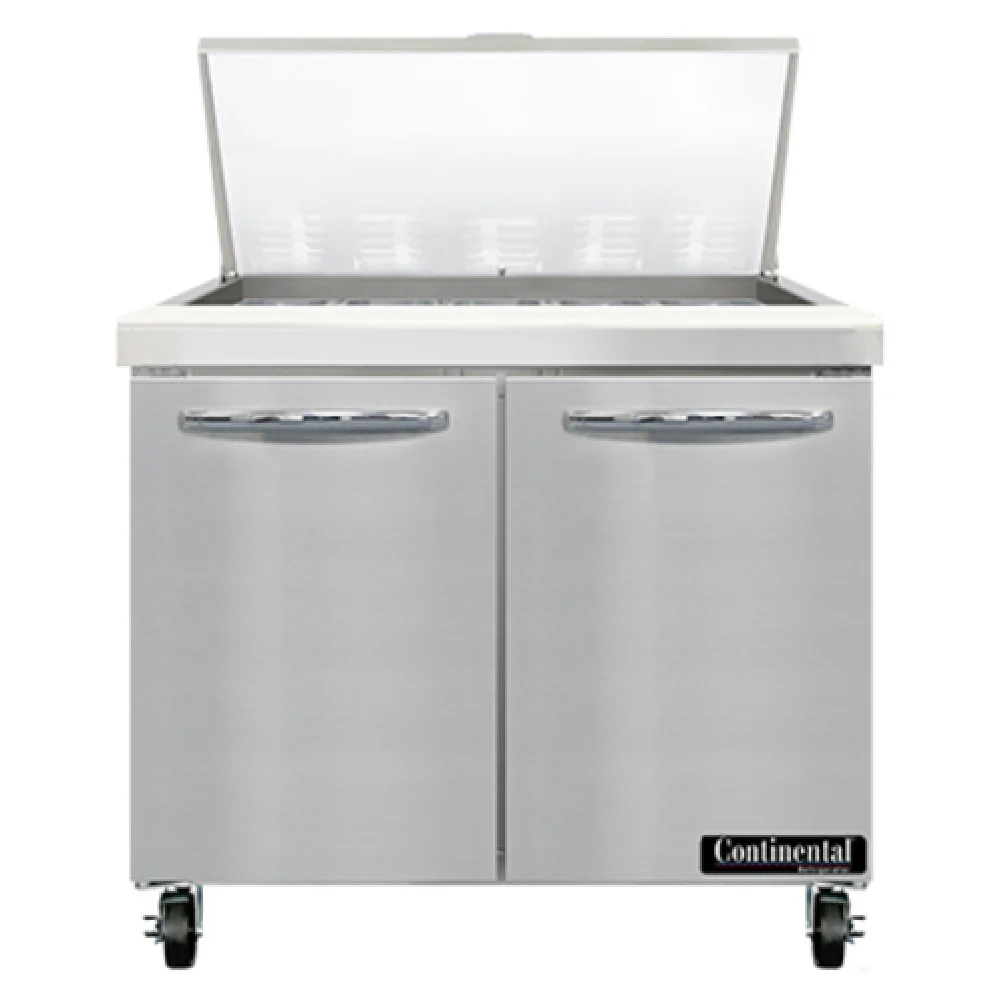 Continental Refrigerator SW36N15M 36 Inch Refrigerated Counter 10.3 cu ft Mighty Top Sandwich Unit