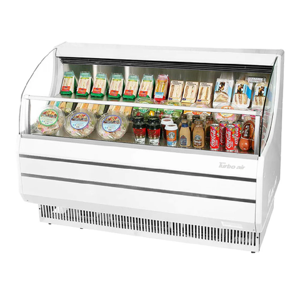 Turbo Air TOM-50SW(B)-N 50-7/8 Inch Open Refrigerated Display Merchandiser with 3 Shelves Turbo Air TOM-50SW(B)-N 50-7/8 Inch Open Refrigerated Display Merchandiser with 3 Shelves