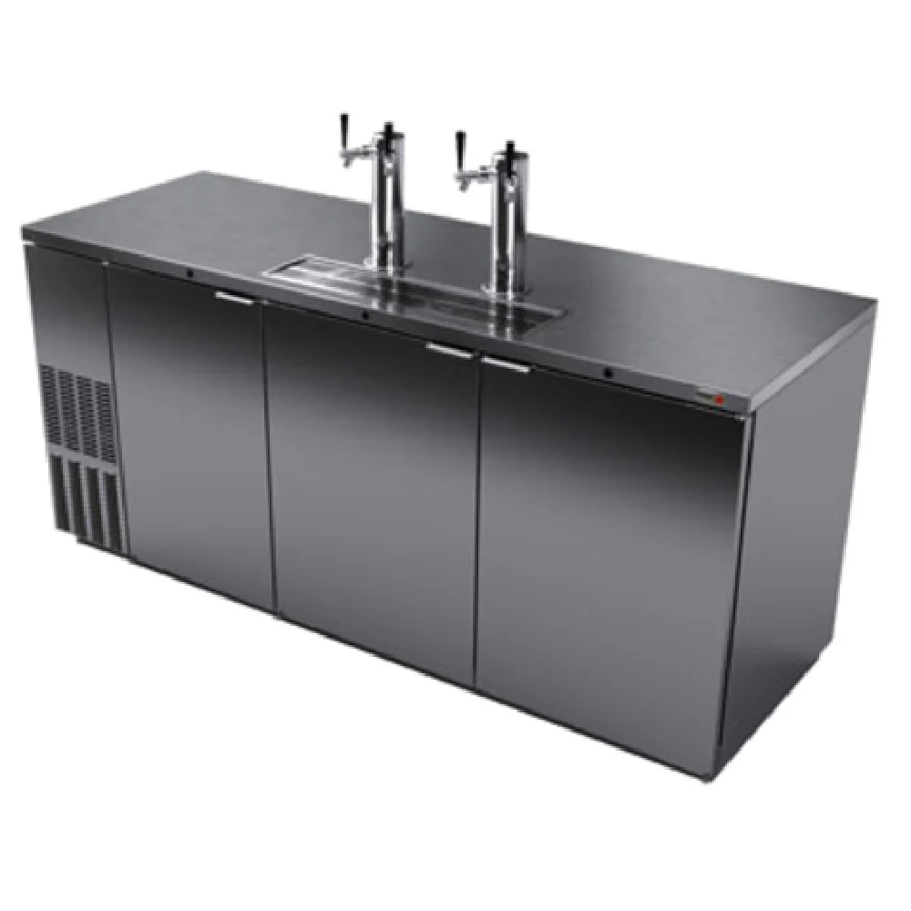 Fagor Refrigeration FDD-79S-N 80 Inch Draft Beer Cooler 4 Keg Capacity Stainless Steel