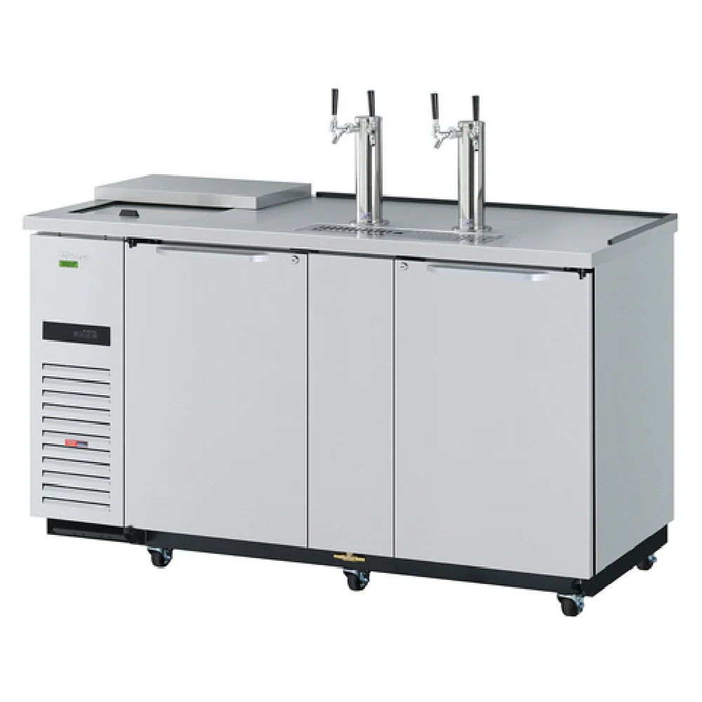 Turbo Air TCB-3SDD-N6 69 Inch Super Deluxe Club Top Draft Beer Cooler with Locks