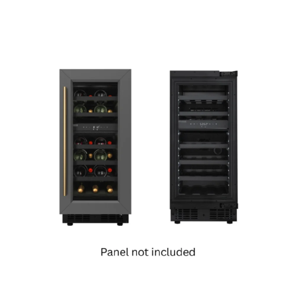 Koolmore KM-CW28DZ-BPR 15 Inch Dual Zone Wine Cooler Electric Refrigerator Black and Stainless Steel Koolmore KM-CW28DZ-BPR 15 Inch Dual Zone Wine Cooler Electric Refrigerator Black and Stainless Steel