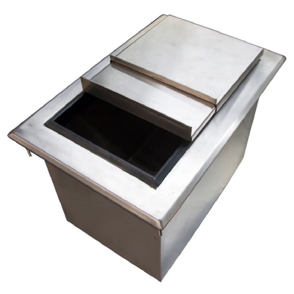 BK Resources BK-DIBL-2218 22 Inch Drop-in Ice Bin with Sliding Cover Stainless Steel BK Resources BK-DIBL-2218 22 Inch Drop-in Ice Bin with Sliding Cover Stainless Steel