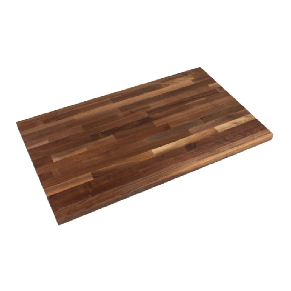 John Boos WALKCT-BL12038-O 120 Inch Kitchen Countertop American Black Walnut with Oil Finish