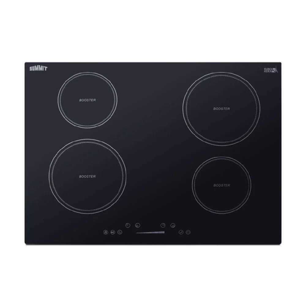 Summit SINC4B301B 30 Inch Induction Cooktop Electric EuroKera Black 4 Burners Summit SINC4B301B 30 Inch Induction Cooktop Electric EuroKera Black 4 Burners