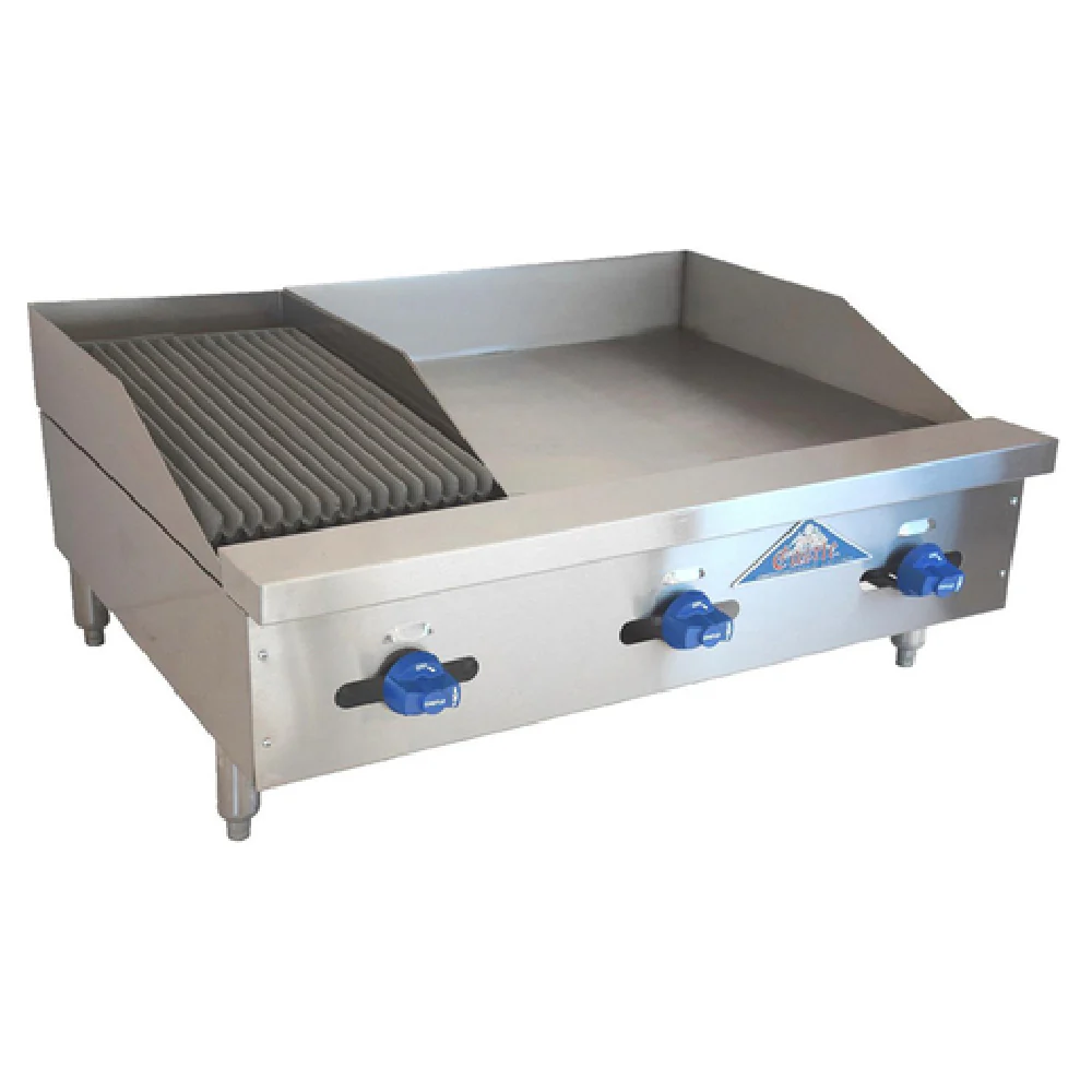 Comstock-Castle 3236-24-1RB 36 Inch Char-Broiler and Griddle Gas - 80000 BTU