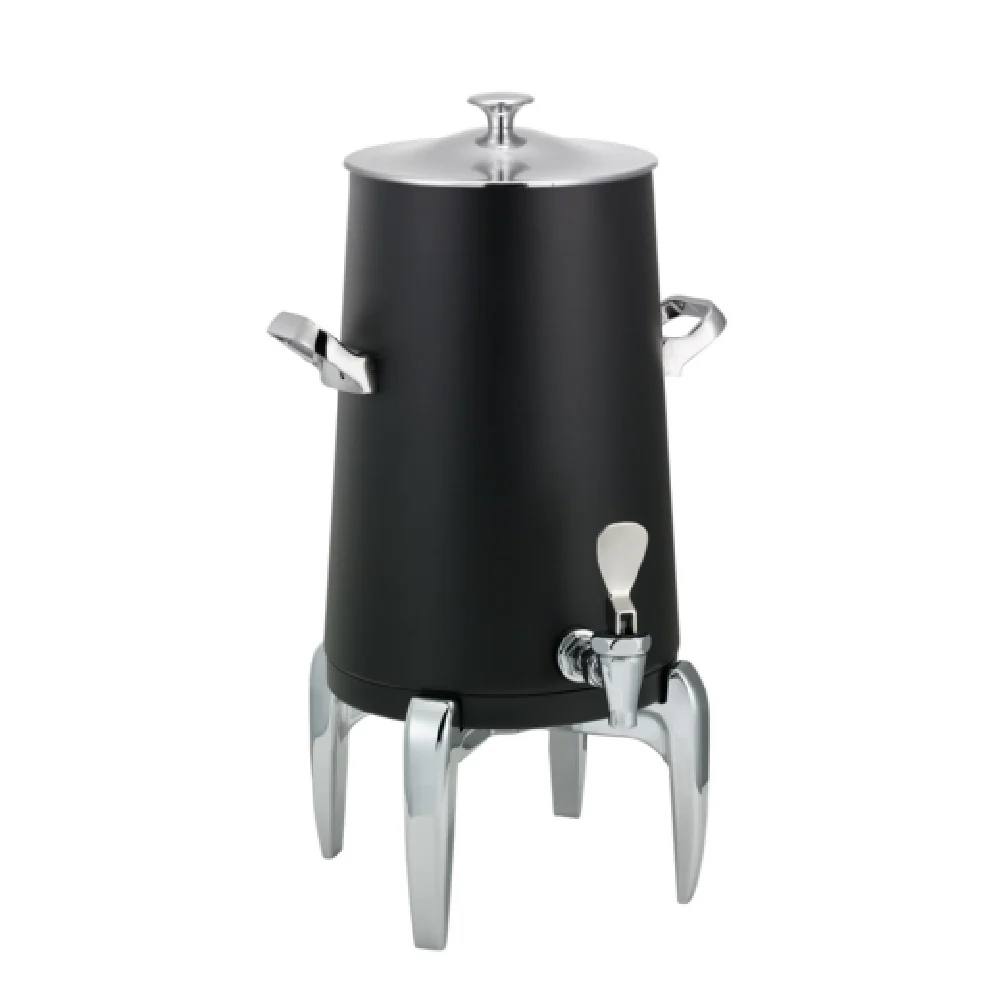 Service Ideas URN30VBLMDCL 14 Inch Vacuum Insulated Thermo Urn Black Stainless with Spigot Service Ideas URN30VBLMDCL 14 Inch Vacuum Insulated Thermo Urn Black Stainless with Spigot