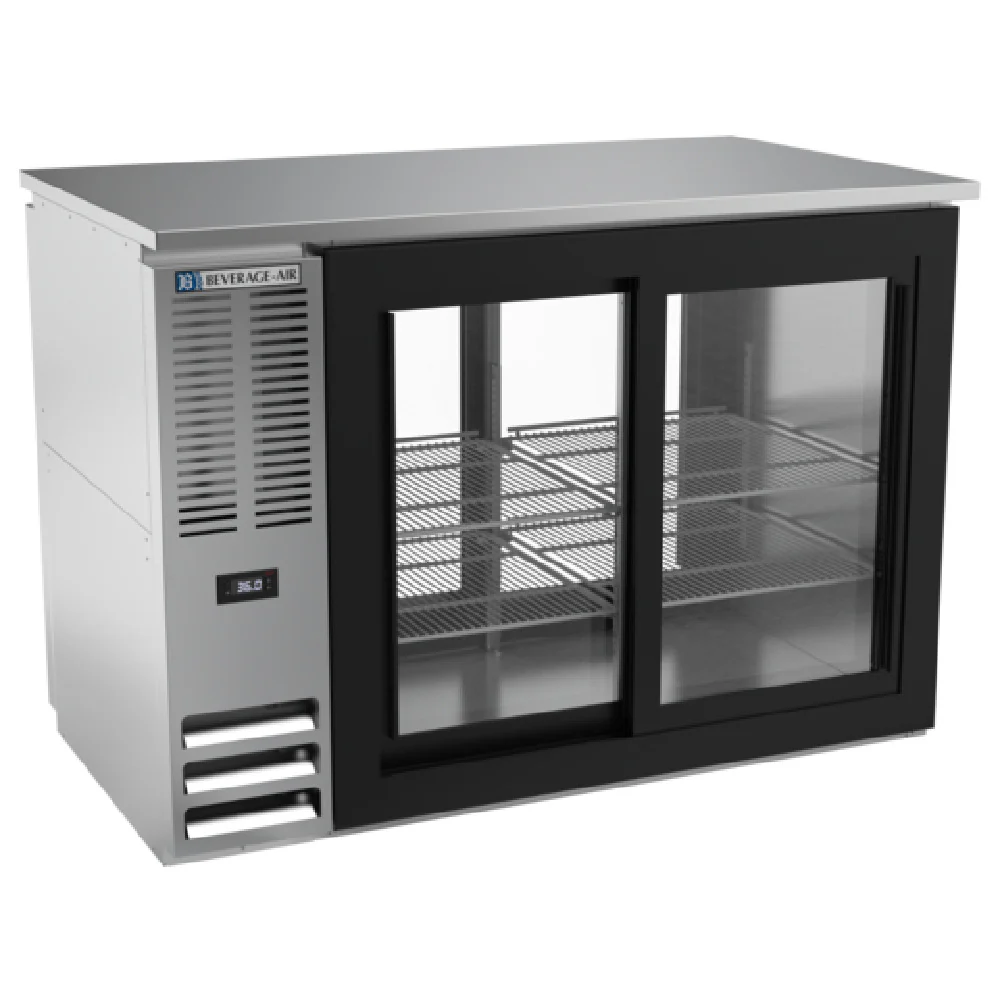 Beverage Air BBN48HC-F-GS-PT-S Refrigerated Pass-Thru Back Bar Food Rated Refrigerator Beverage Air BBN48HC-F-GS-PT-S Refrigerated Pass-Thru Back Bar Food Rated Refrigerator