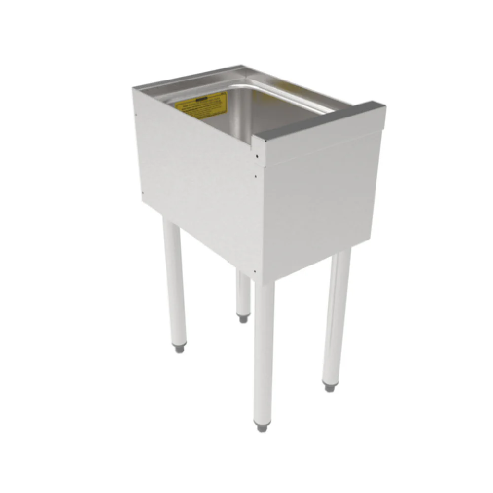 Perlick TSS12DS 12 Inch Underbar Dump Sink 18 Gauge Stainless Steel with Tool-less Legs Perlick TSS12DS 12 Inch Underbar Dump Sink 18 Gauge Stainless Steel with Tool-less Legs