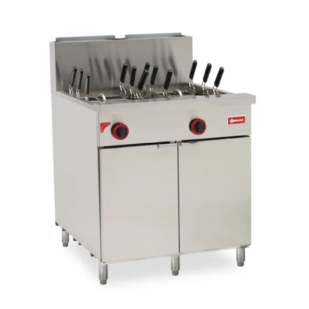 Omcan 48000 31 Inch Gas Pasta Cooker with (2) 11 Gallon Tanks 140000 BTU