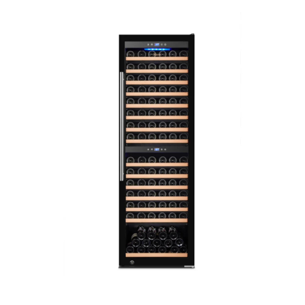 Omcan 48258 27 Inch Self-Contained Wine Refrigerator with Two Zones Black Omcan 48258 27 Inch Self-Contained Wine Refrigerator with Two Zones Black