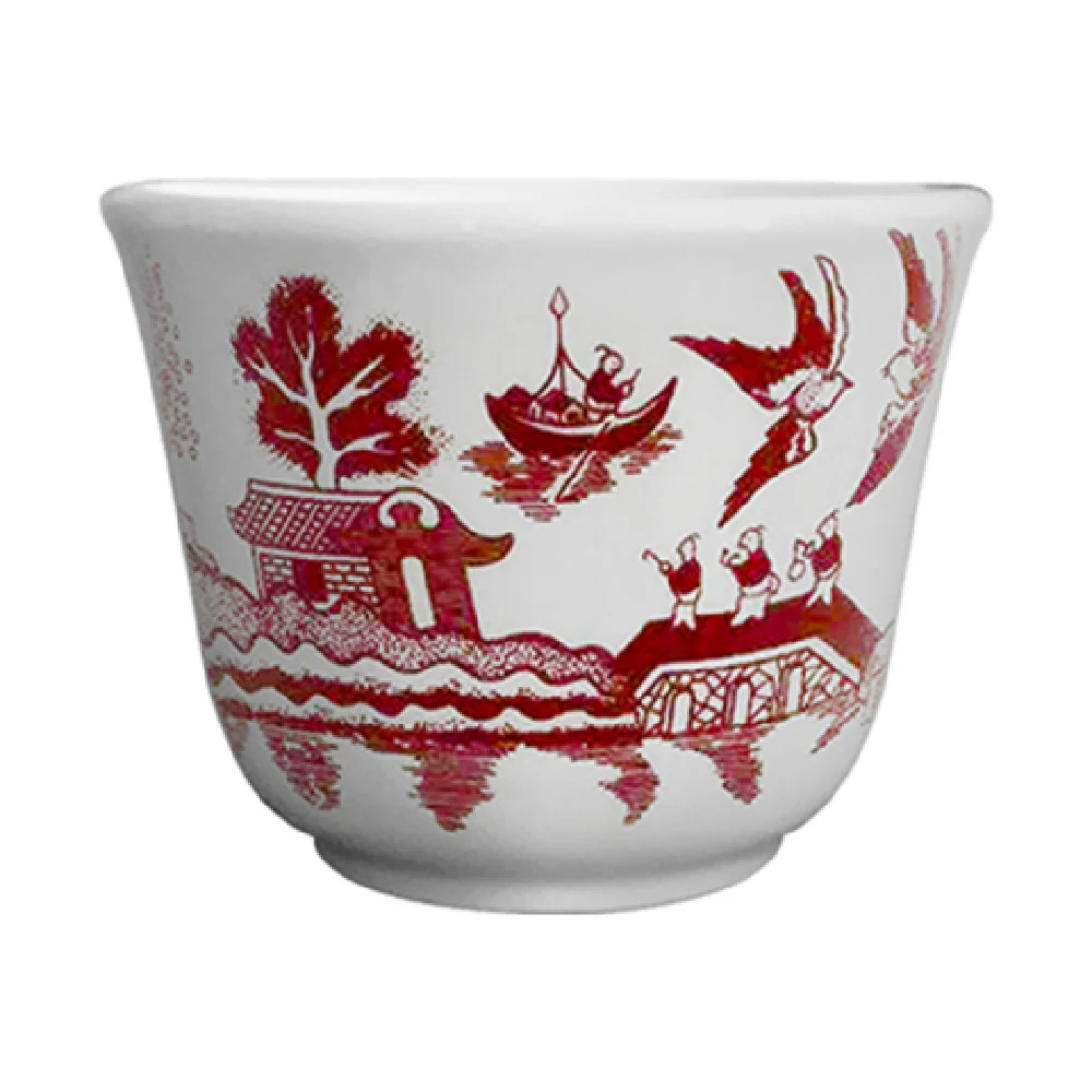 Cameo China 688-29 5 Oz Pink Willow Tea Cup Ceramic Round Durable